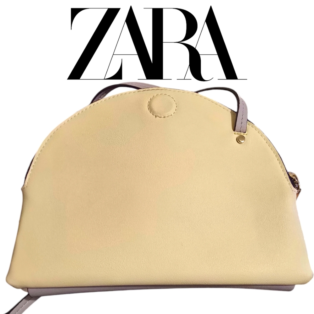 Zara Reversible Half Moon Dome Split 2 Section Crossbody Purse